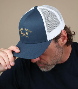 trucker Dark Seas azul blanco Murre navy